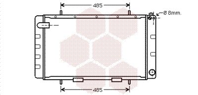 VAN WEZEL Radiaator,mootorijahutus 02002065